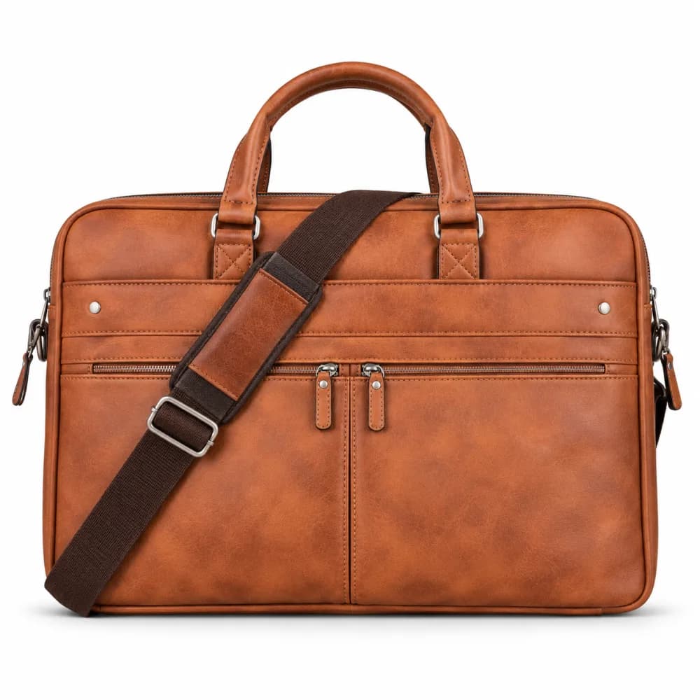 Briefcase 09, tan leather briefcase