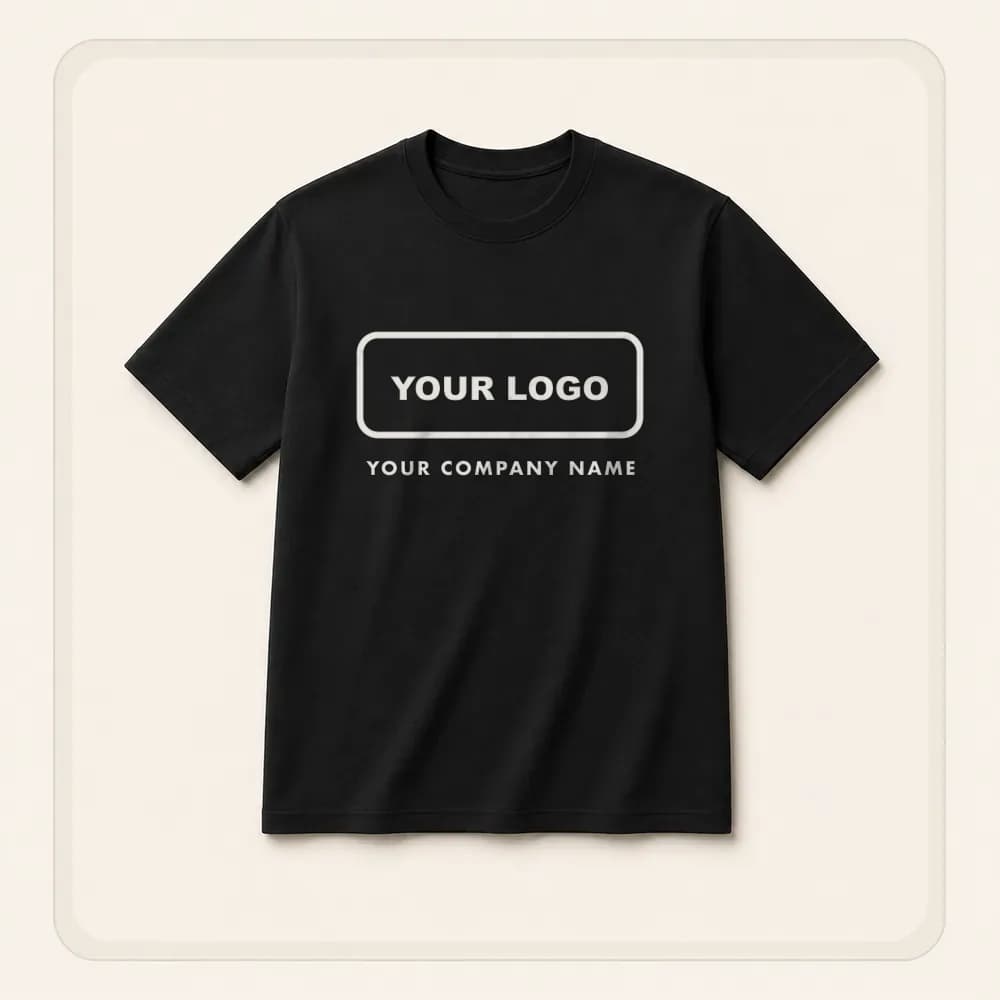 Sample design: Your logo on a t-shirt