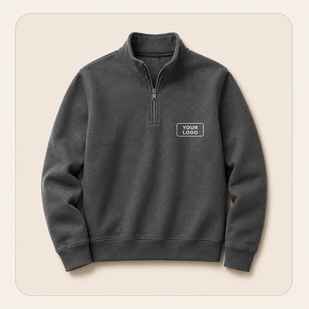 Sample design: Your logo on a quarter-zip