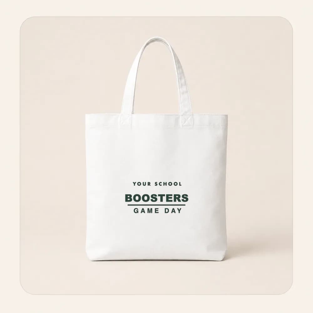 Sample design: Boosters game day on a tote bag