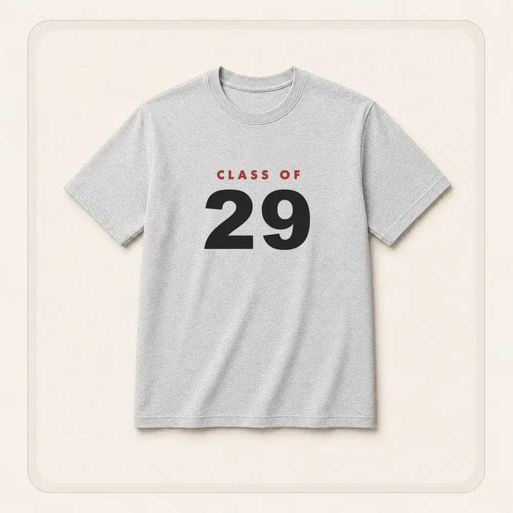 Sample design: Big 29 on a t-shirt