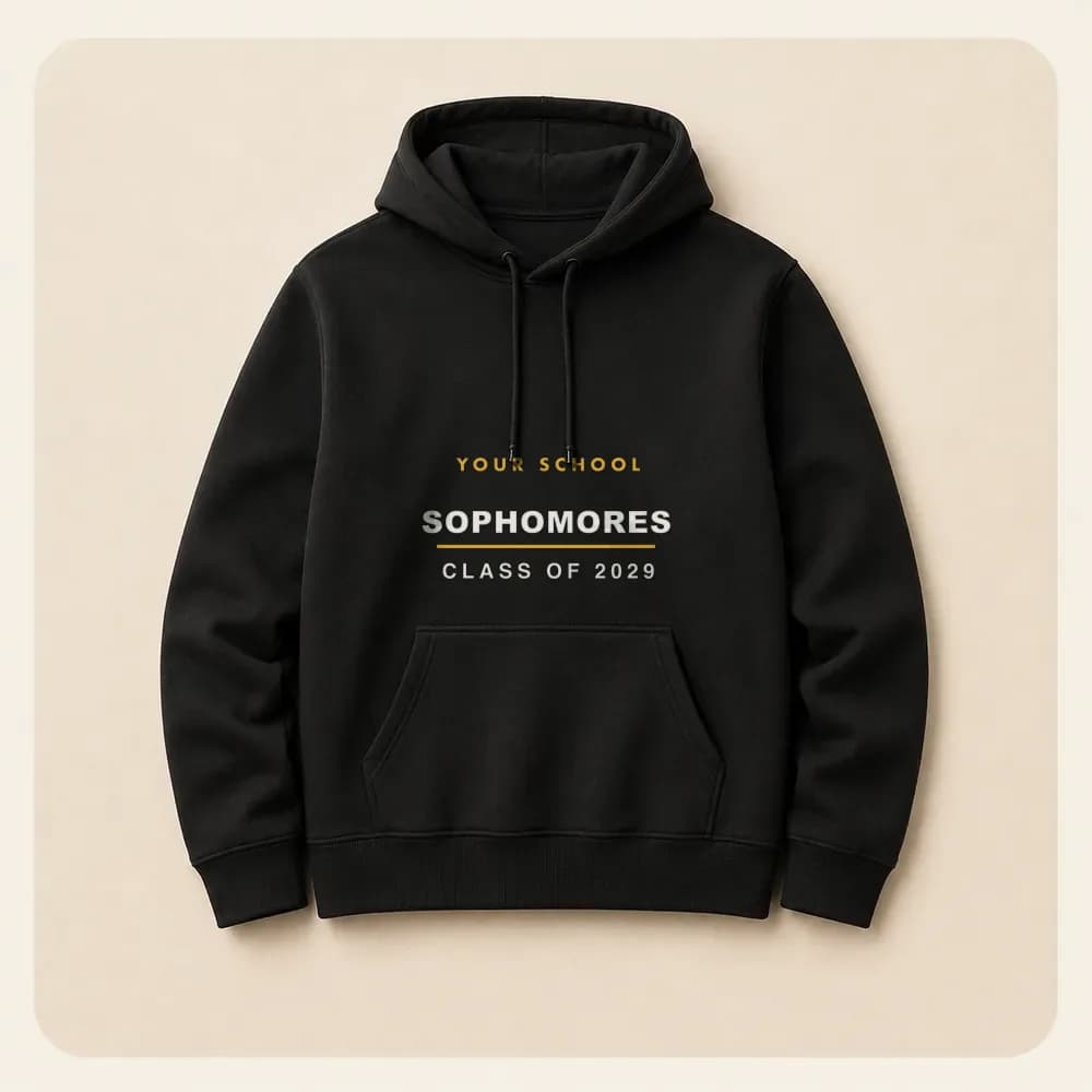 Sample design: Sophomores on a hoodie