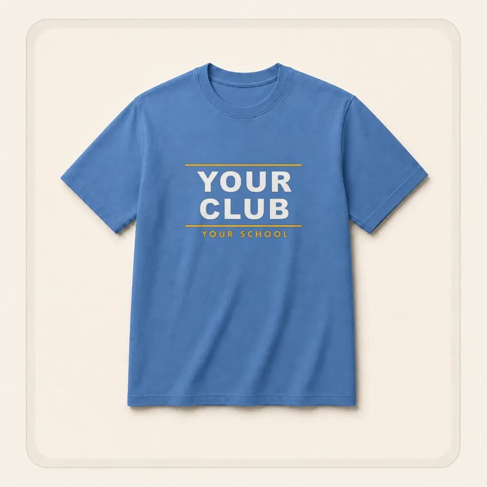 Sample design: Your Club classic on a t-shirt