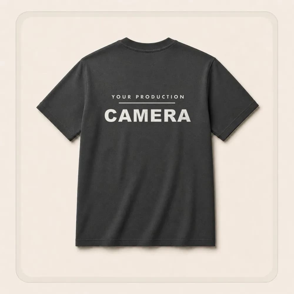 Sample design: Department back on a t-shirt