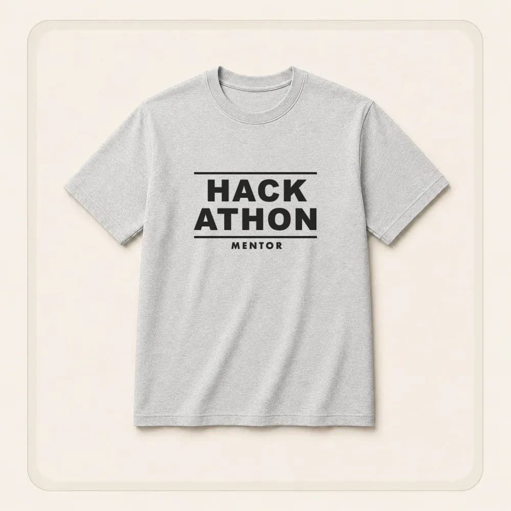 Sample design: Mentor tee on a t-shirt