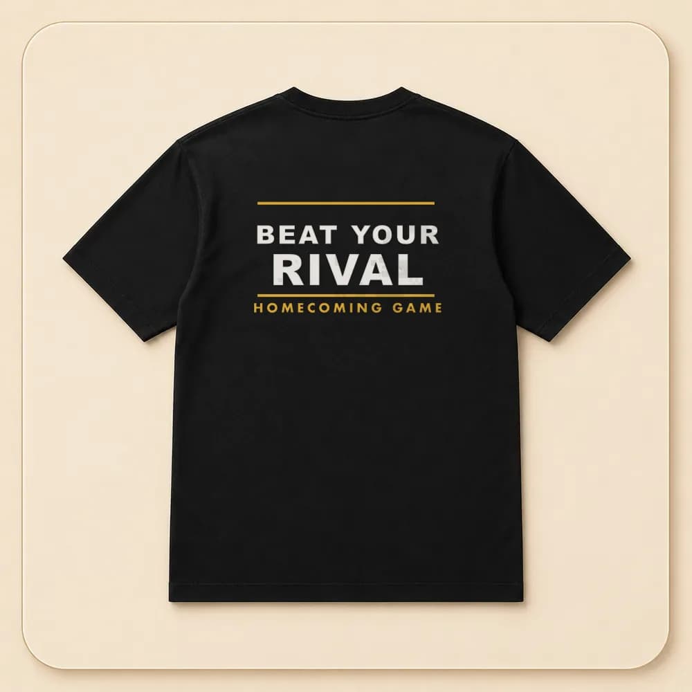 Sample design: Beat your rival back on a t-shirt