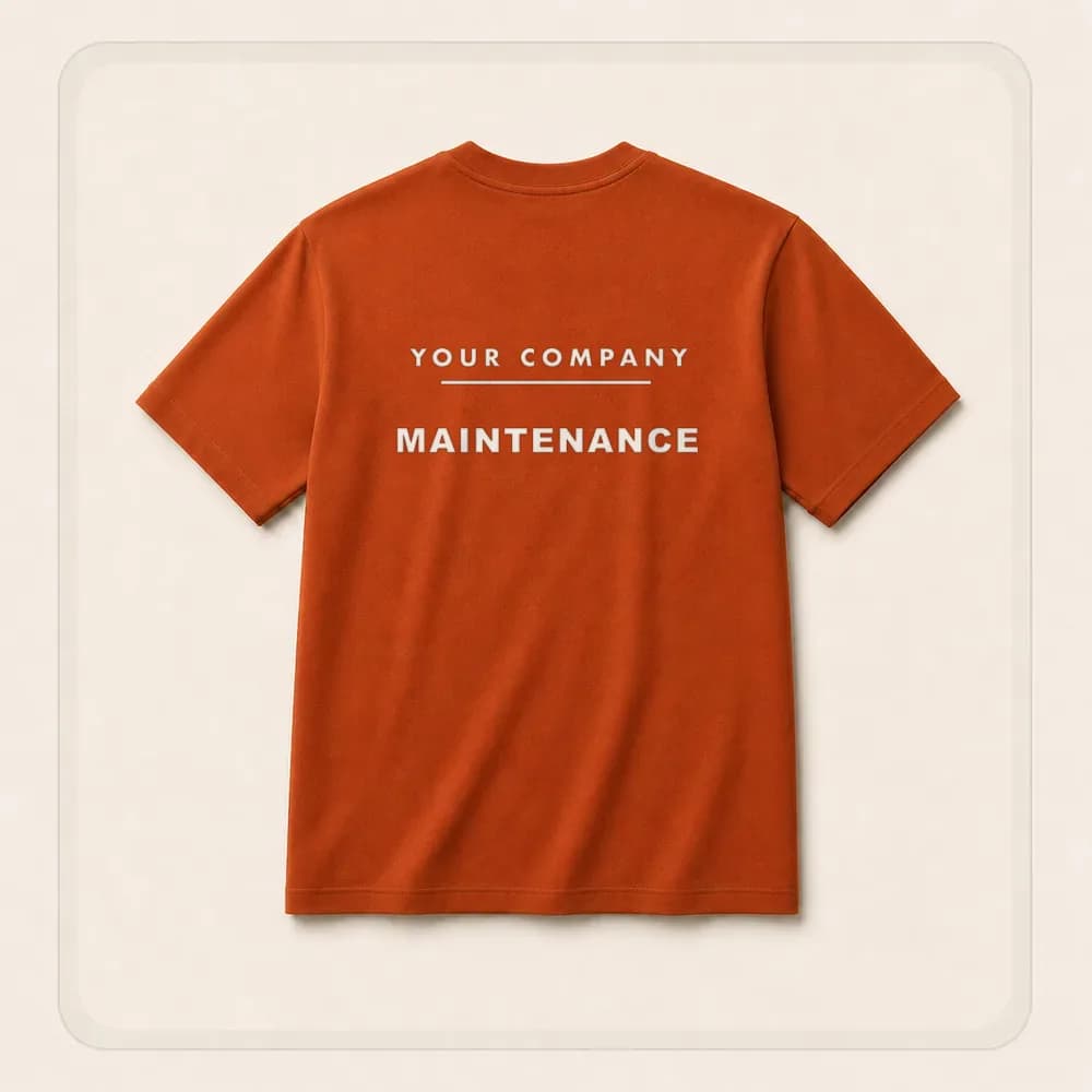 Sample design: Maintenance on a t-shirt