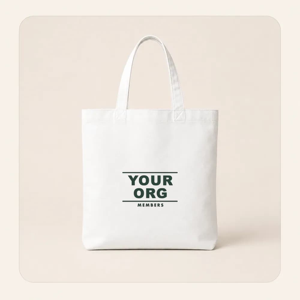 Sample design: Your Org classic on a tote bag