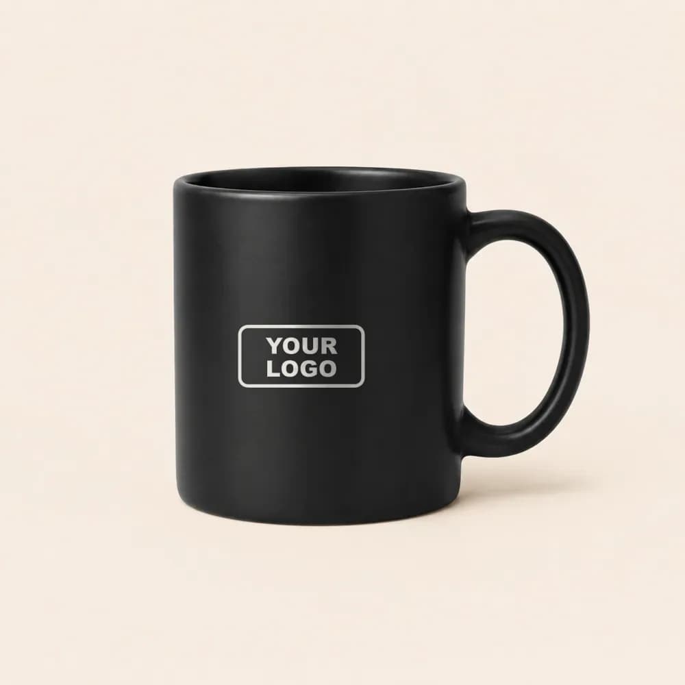 Sample design: Your logo on a black mug