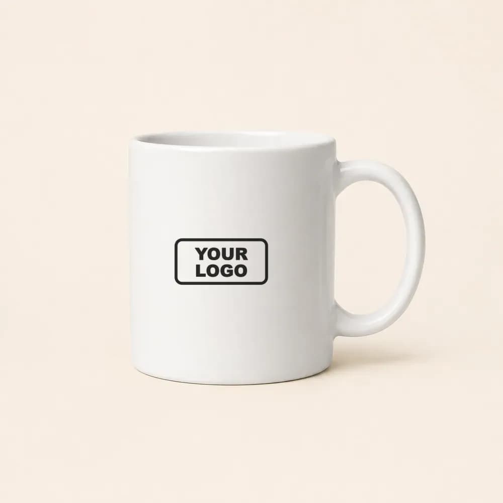 Sample design: Your logo on a white mug