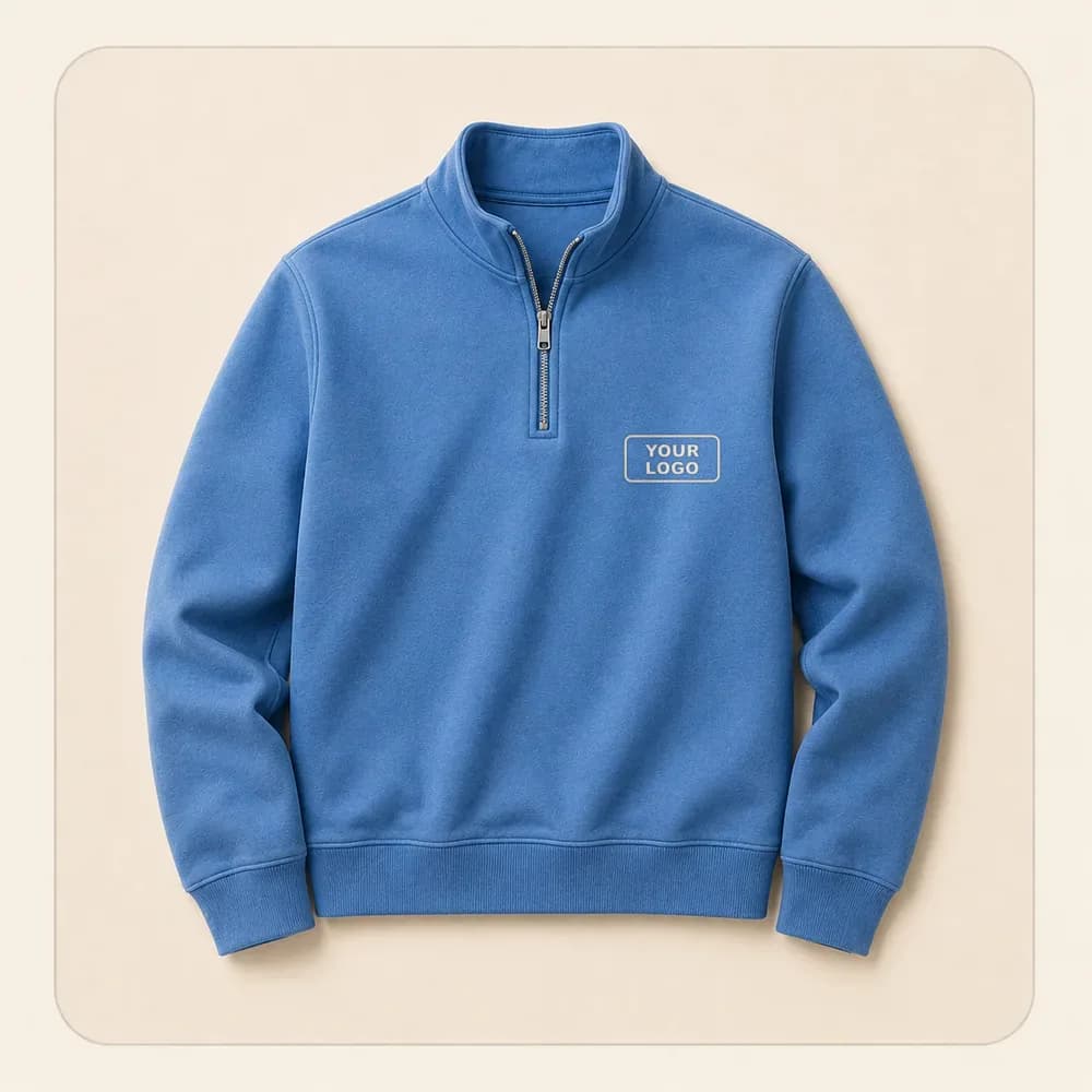 Sample design: Your logo on a quarter-zip