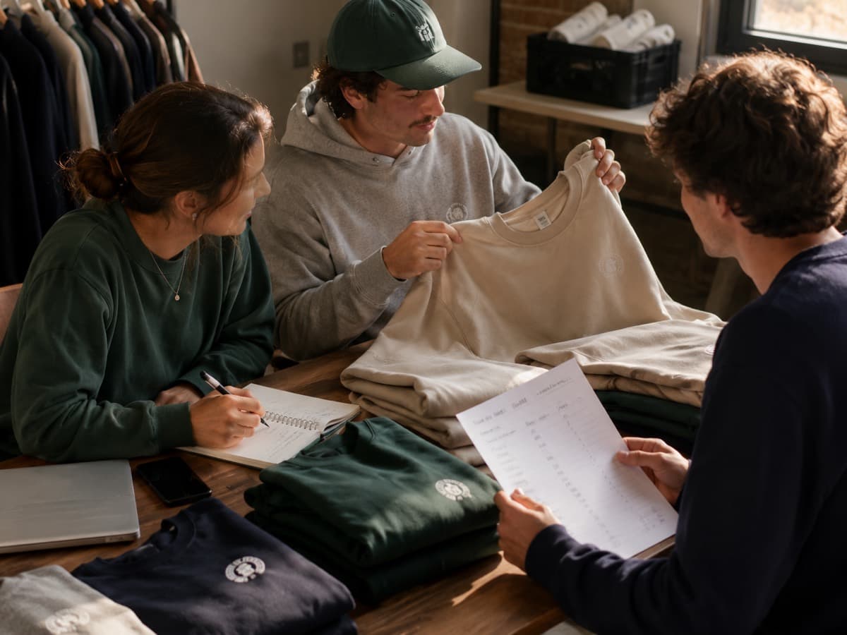 What 75 custom crewnecks cost: a worked example — custom branded merch insights from Your Merch Factory