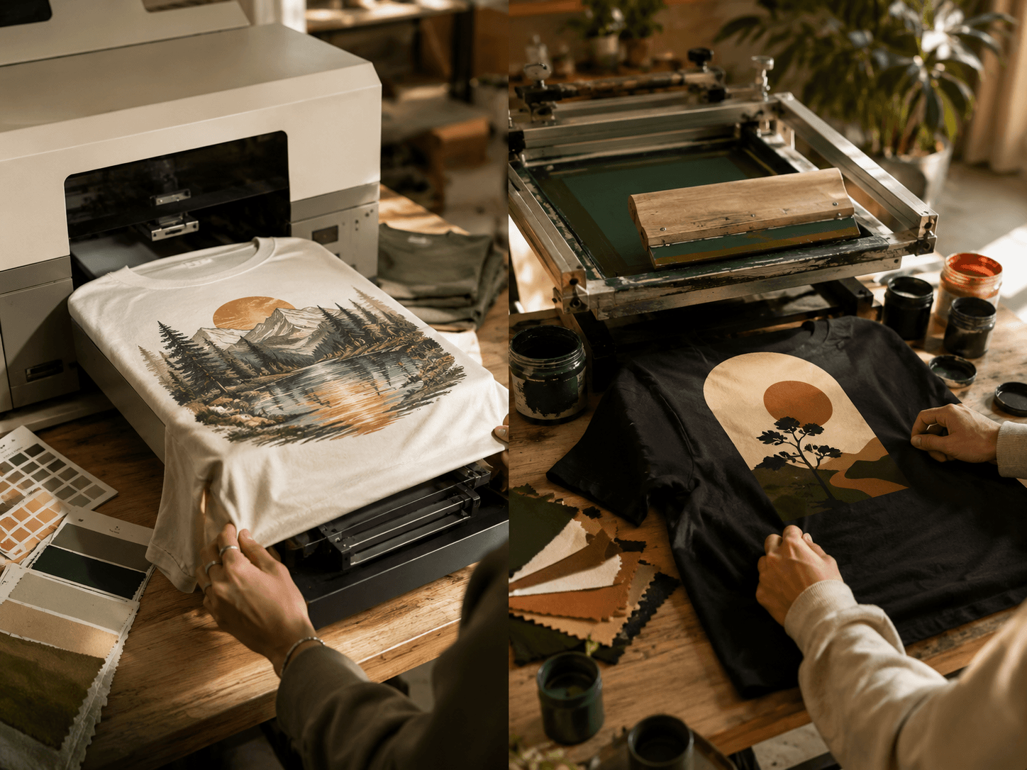 DTG vs screen printing: which is right for your order — custom branded merch insights from Your Merch Factory
