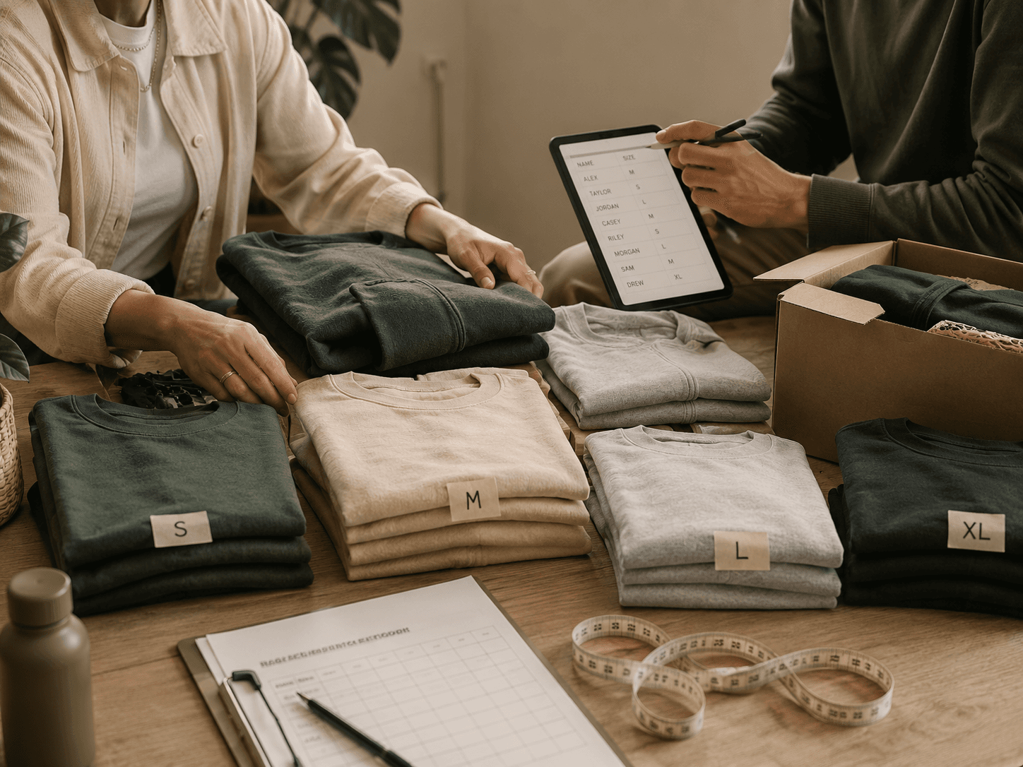 How to collect sizes for a team apparel order — custom branded merch insights from Your Merch Factory