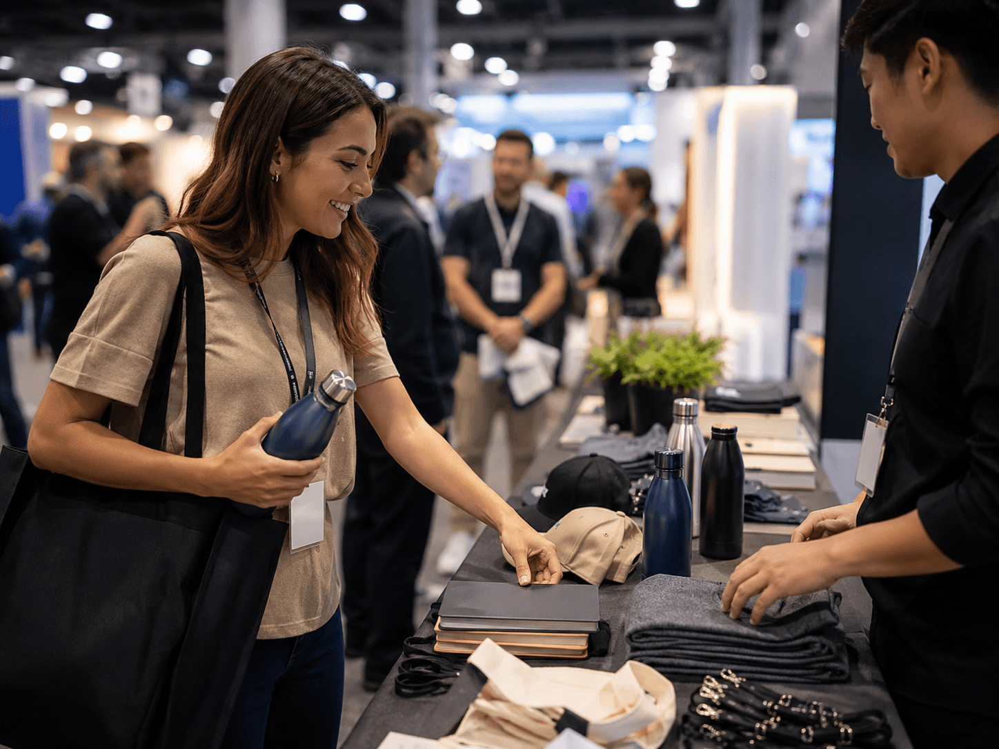 Trade show giveaway ideas people actually keep — custom branded merch insights from Your Merch Factory