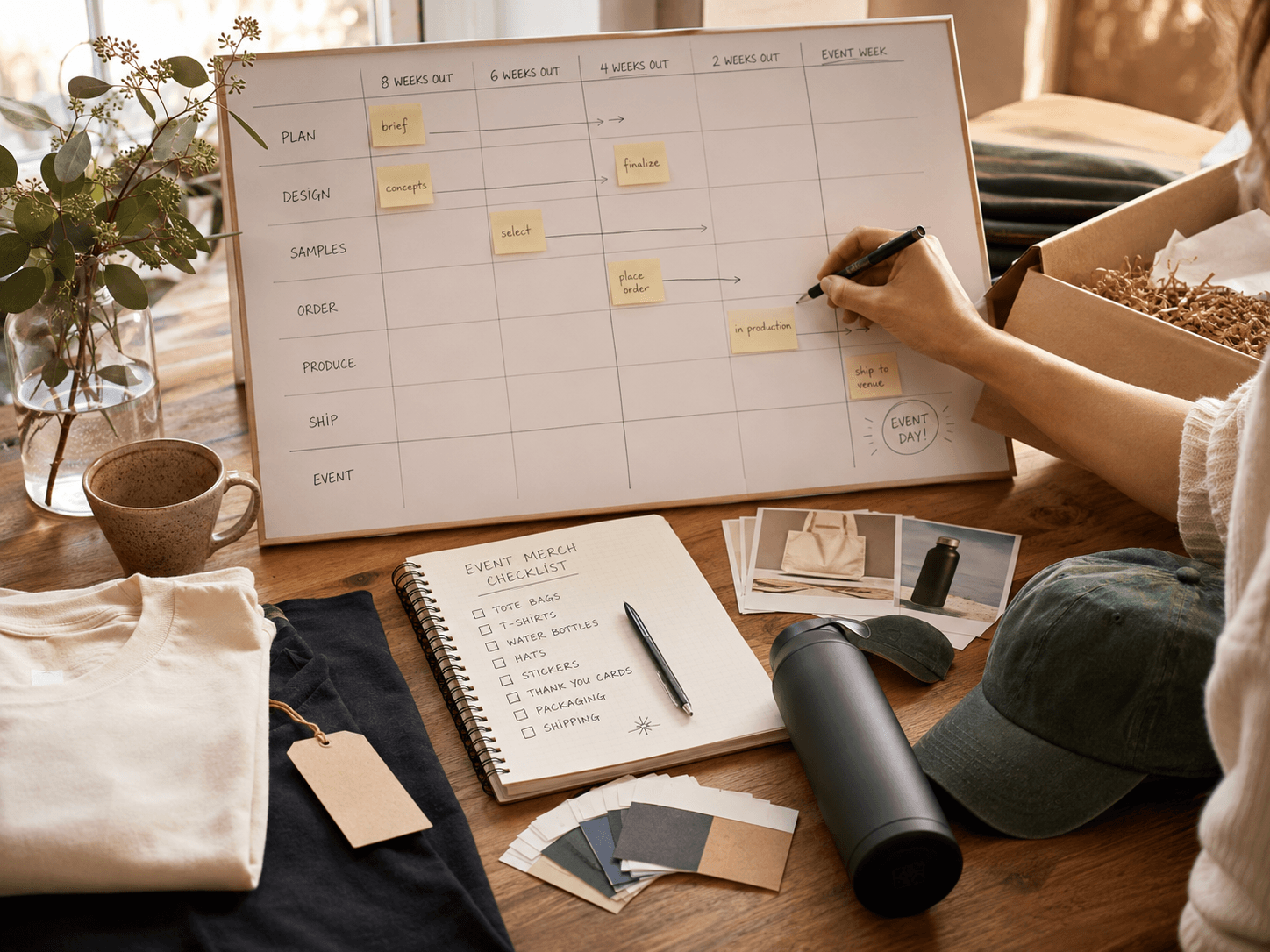 How far ahead to order event merch — custom branded merch insights from Your Merch Factory