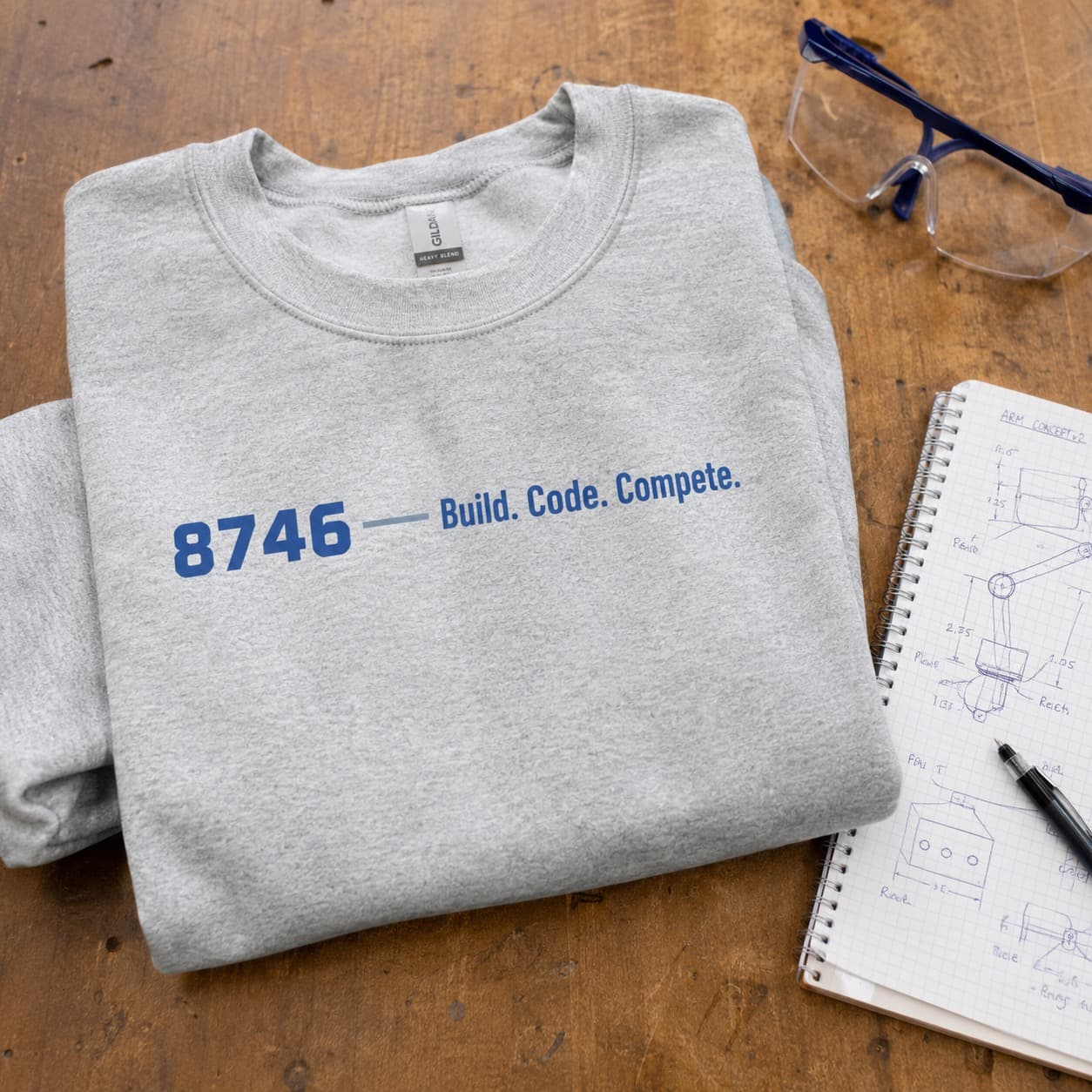 Custom crewneck sweatshirts for club members