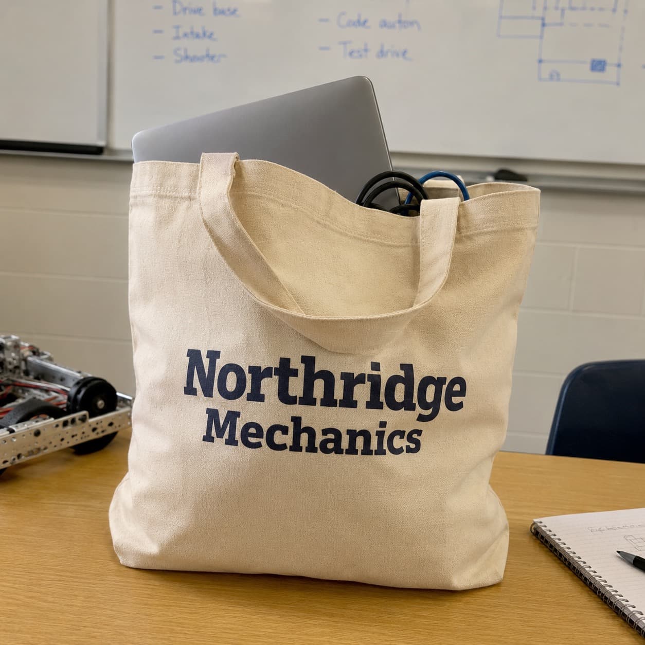 Totes for hauling supplies to meetings and events