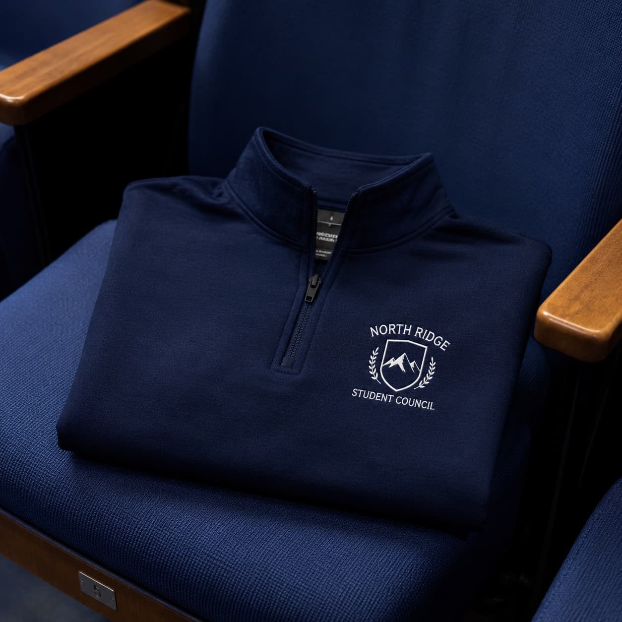 Quarter-zips for student government leadership