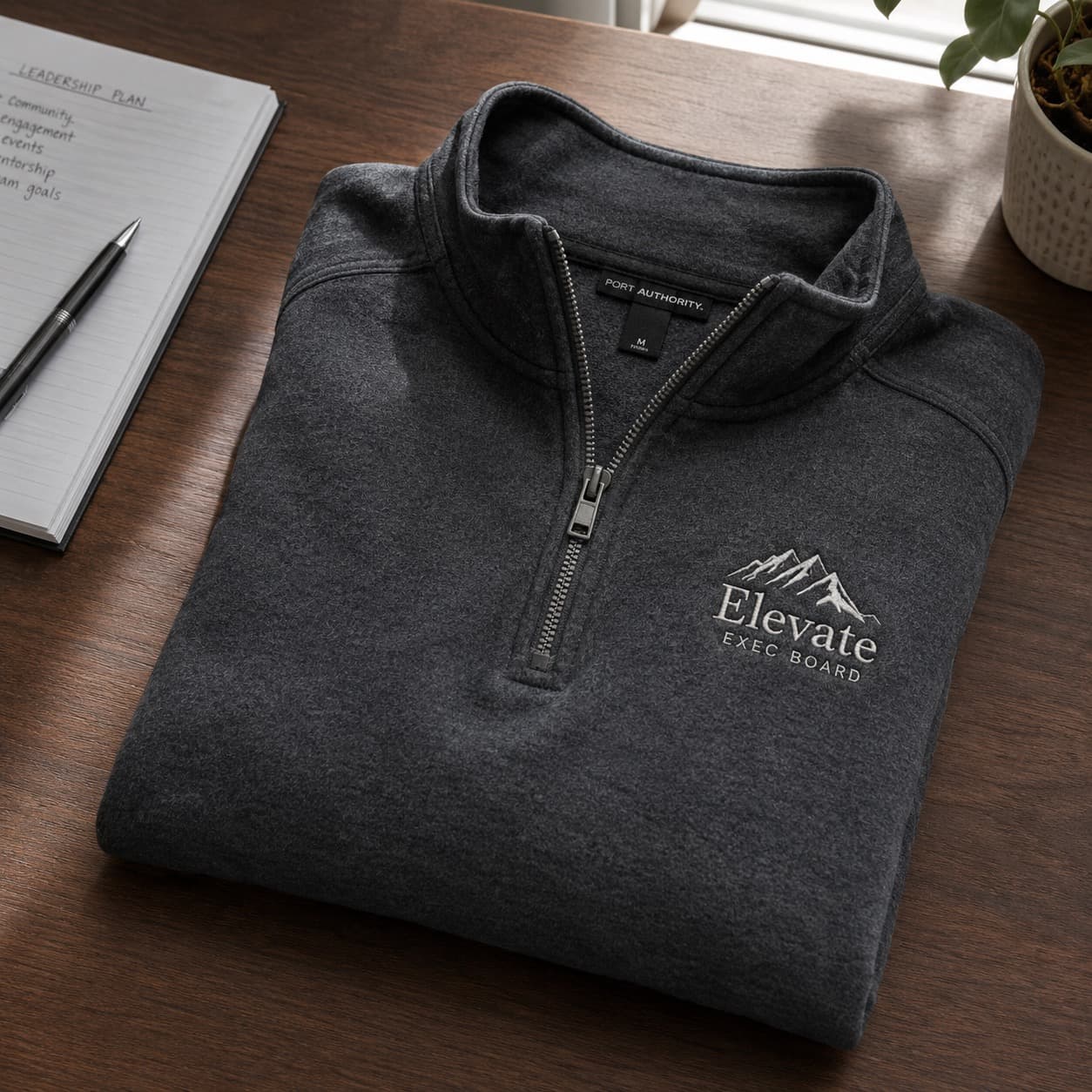 Quarter-zips for officers and professional orgs