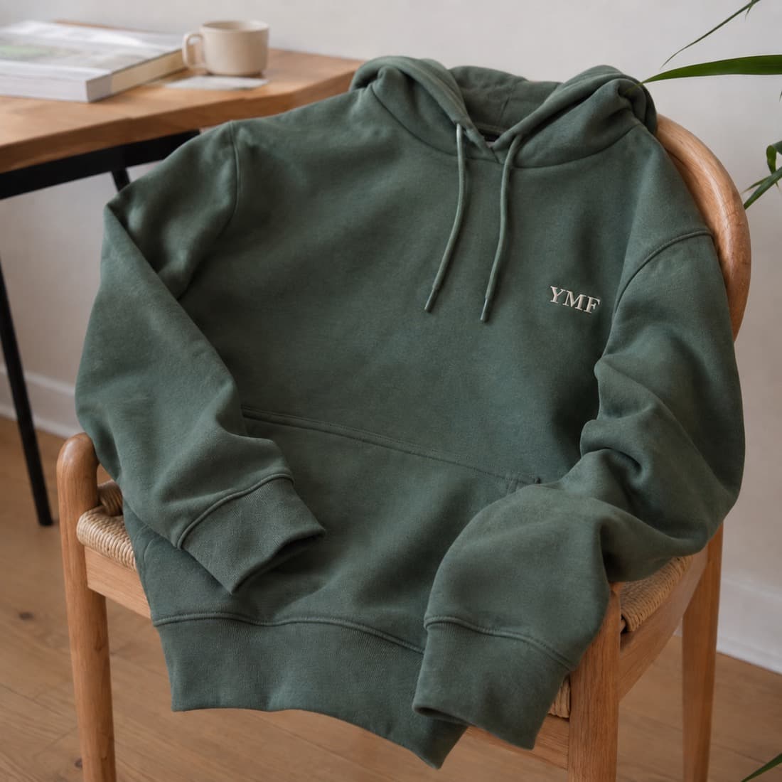 Custom embroidered hoodies produced for a team