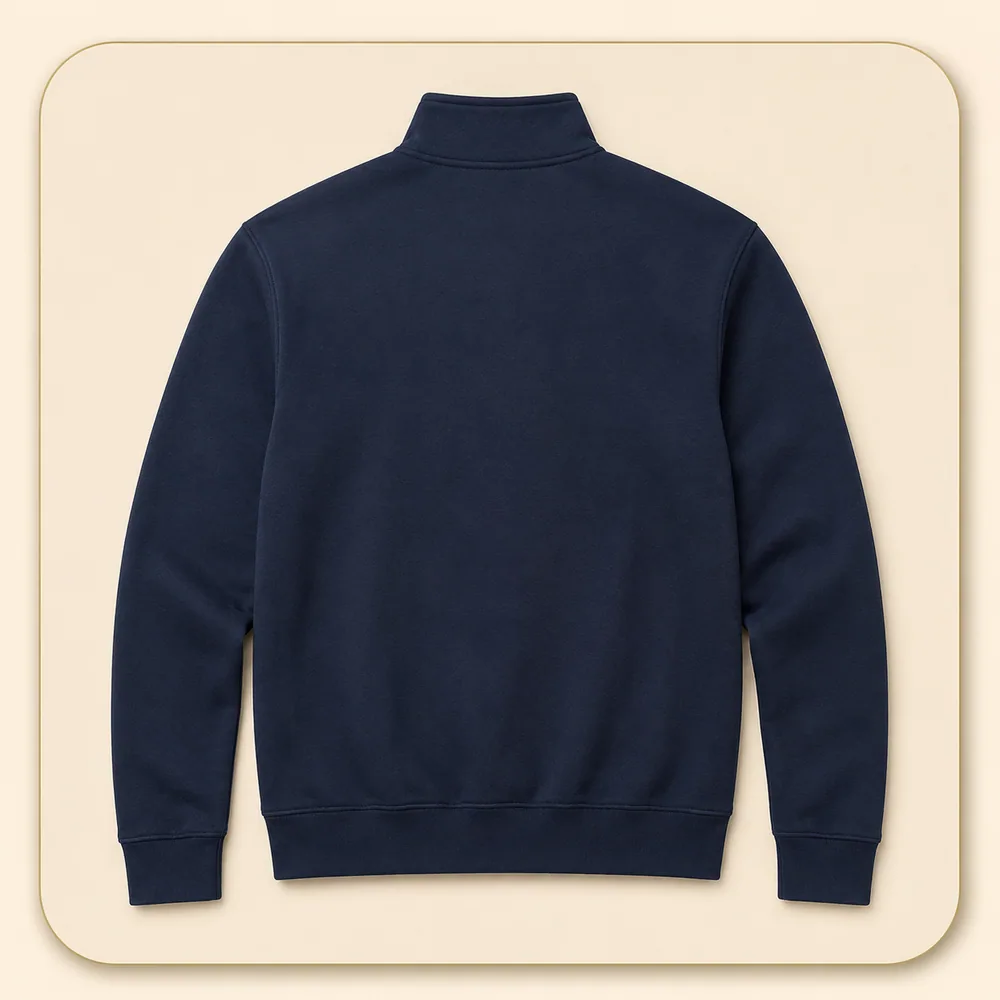 Quarter-zip, back