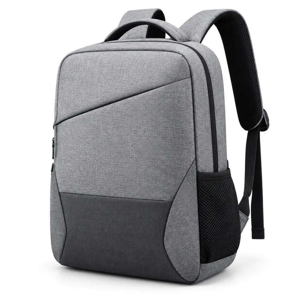 Backpack: Gray, front