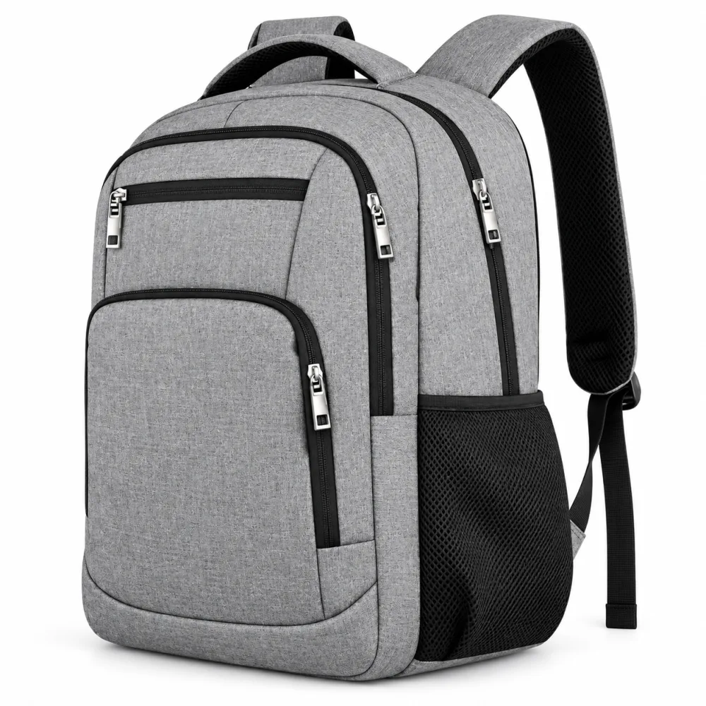 Backpack: Gray, front